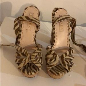 Prada Animal Print Platforms